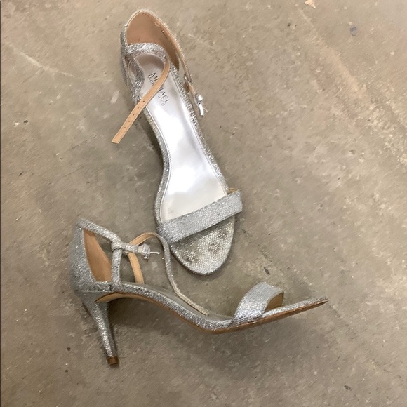 Michael kors Silver glitter High Heel Sandals - Picture 1 of 5